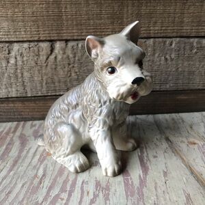 Vintage Lefton Scottish Terrier Scottie Ceramic Dog Figurine
